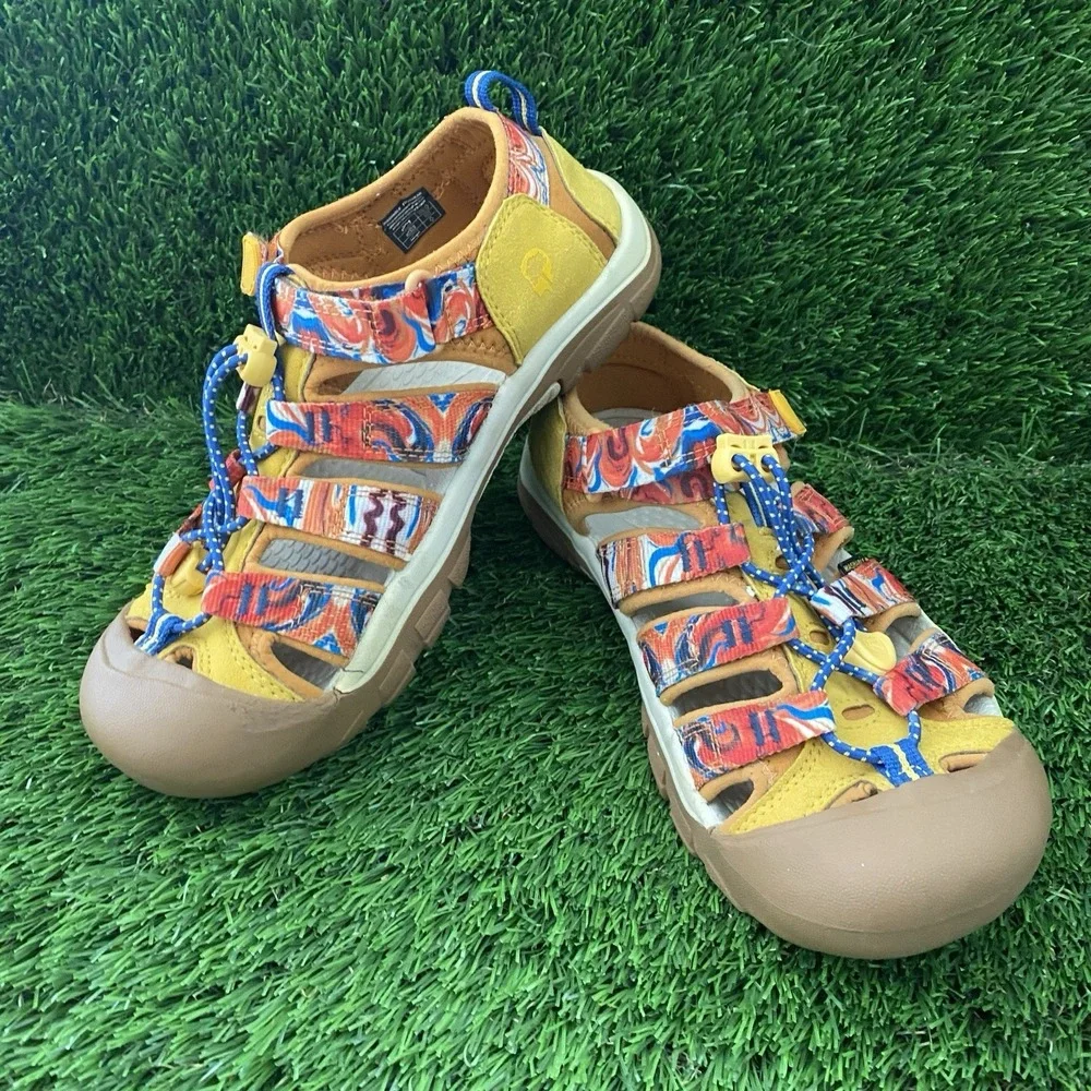 Keen Newport X Outdoor Afro Closed Toe Sandal Waterproof Shoe Hiking Kids Size 4